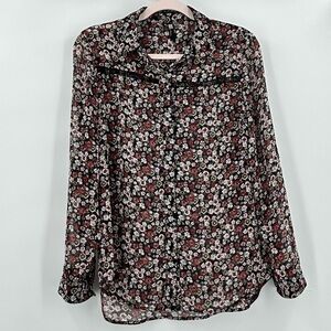 𝅺KUT from the Kloth Women’s Floral Button Down Blouse Size Small